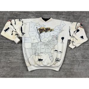 Vintage Civil War Sweater Mens 2XL Art‎ Unlimited Pullover Crew Neck 90s Casual